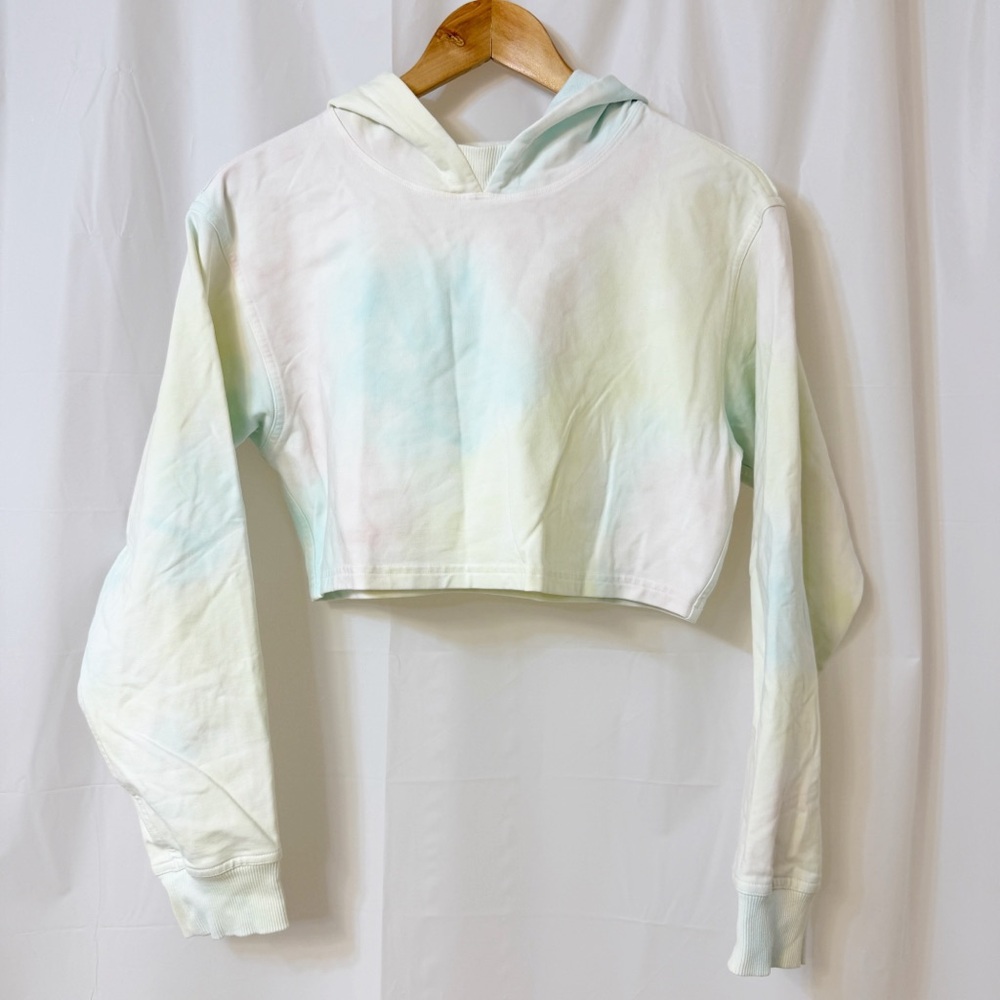 Lululemon All Yours Cropped Hoodie Cotton Candy Wash Size 4